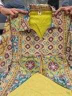 Green Ajrakh Print Crepe Designer Co-ord Set