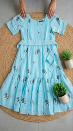 New Chanderi Cotton Maxi Dress