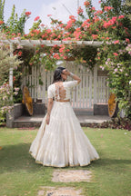 Cotton Kutchi Patch work Blouse Lehenga Navratri Set