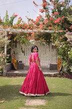 Cotton Kutchi Patch work Blouse Lehenga Navratri Set