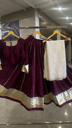 Premium  Rayon Lehenga Blouse Dupatta Set for Festival