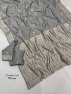 Premium Linen Cotton Jacquard Saree