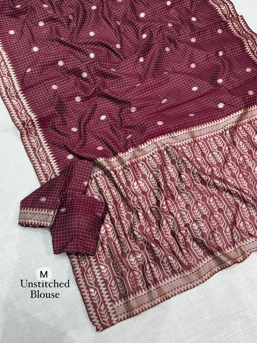Premium Linen Cotton Jacquard Saree