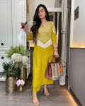 Stylish Pure Cotton Slub Handwork Co-ord Set