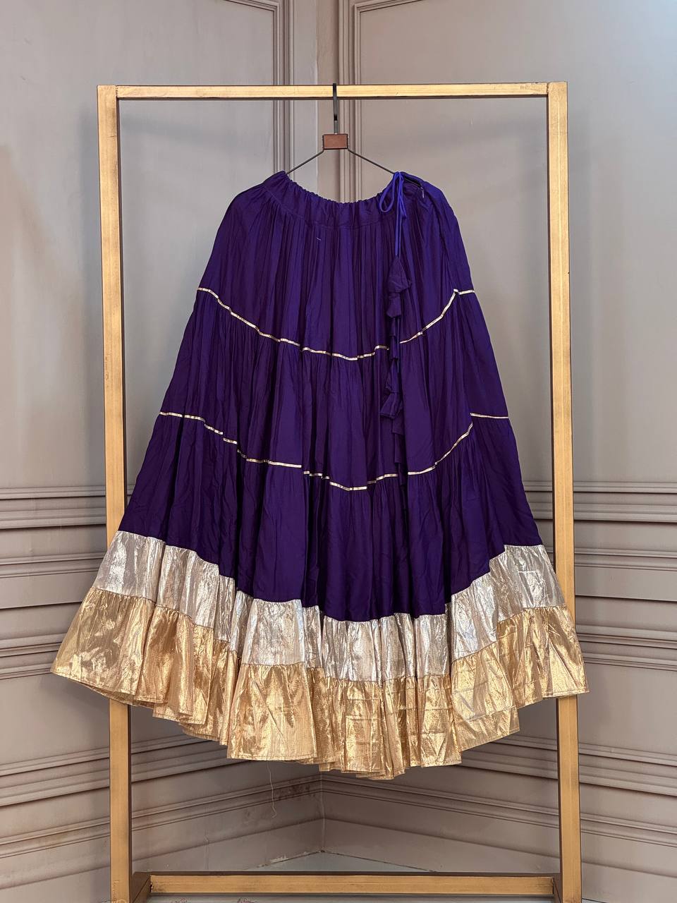 Navratri Special Rayon Layered Lahenga Collection