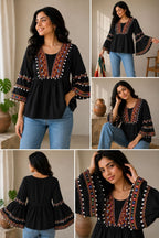 Festive Rayon Gamthi Work Top Collection