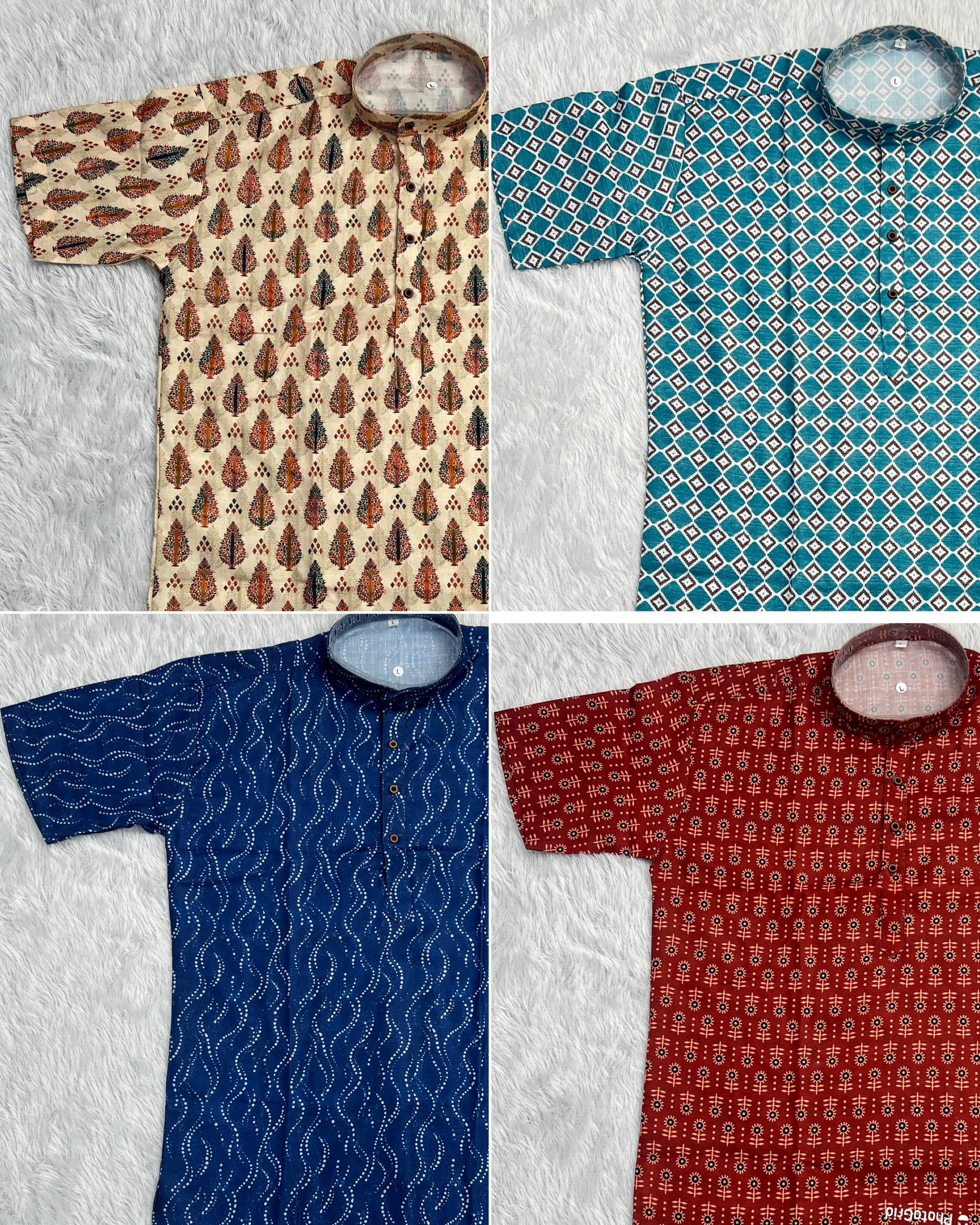 Casual Cotton Printed Half Sleeve Shirt