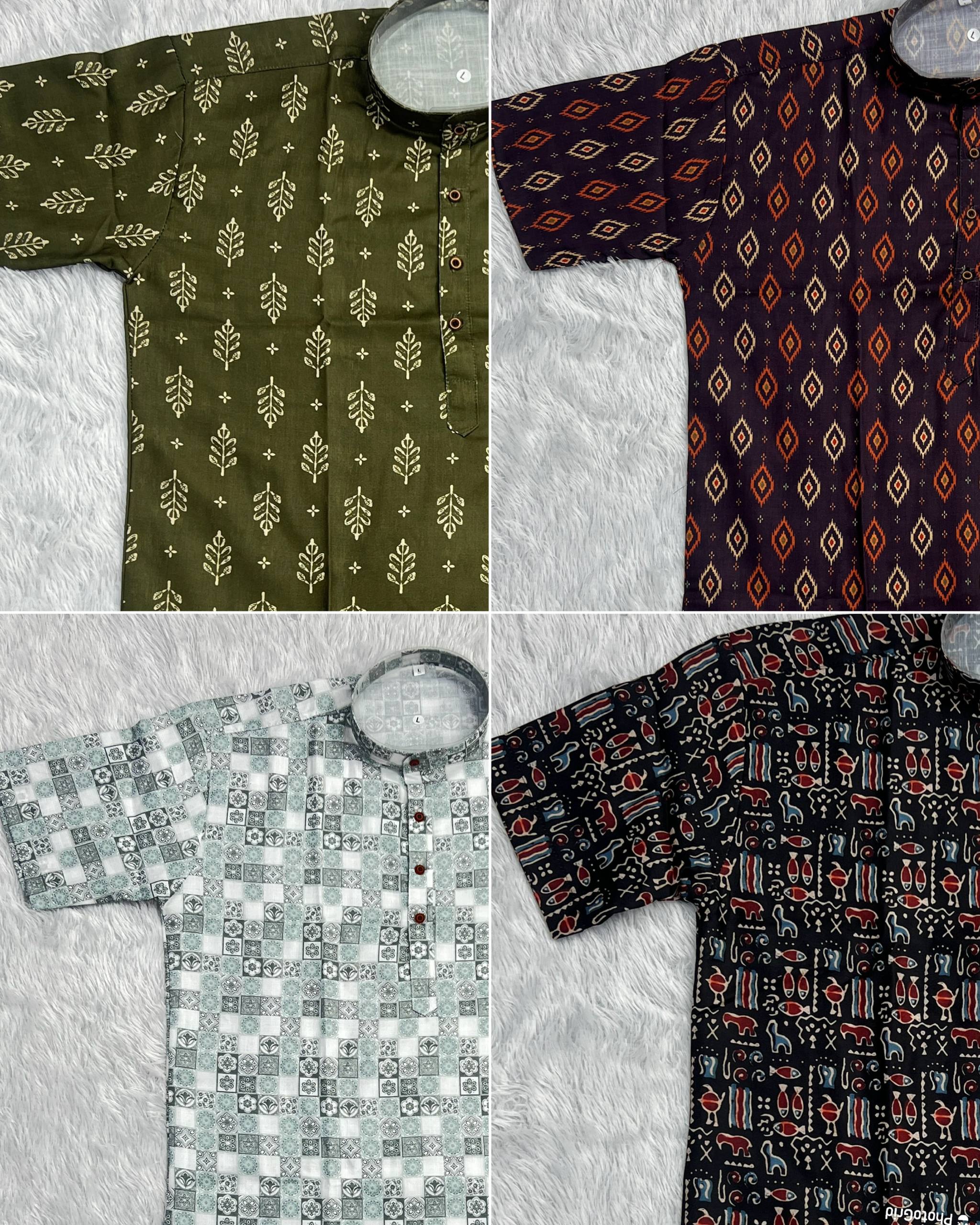 Casual Cotton Printed Half Sleeve Shirt