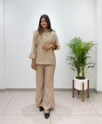 Ethnic Salsa Silk Handwork Designer Co-ord Set