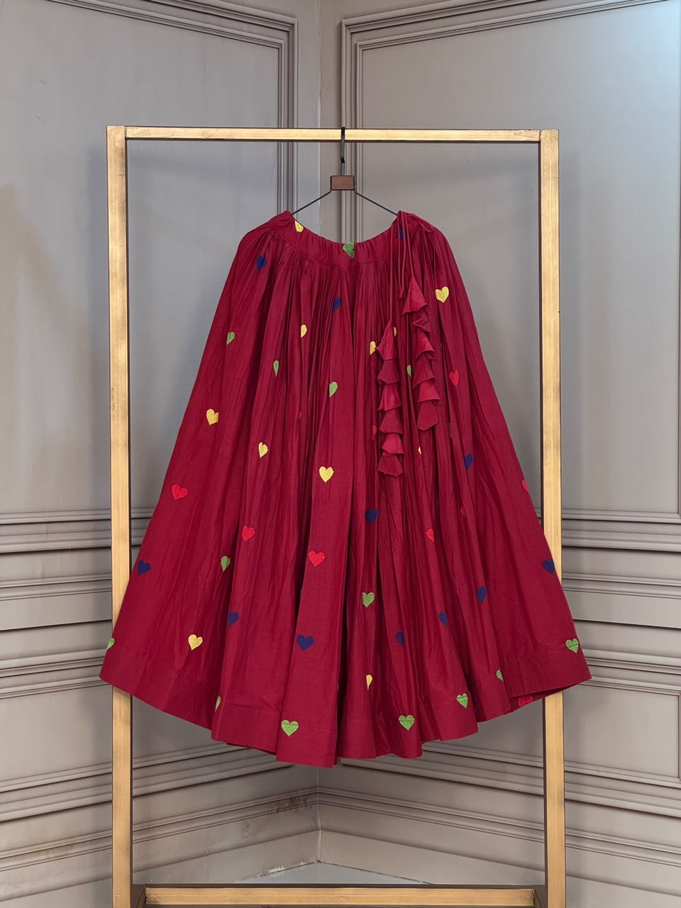 Cora Cotton Heart Embriodery lehenga collection