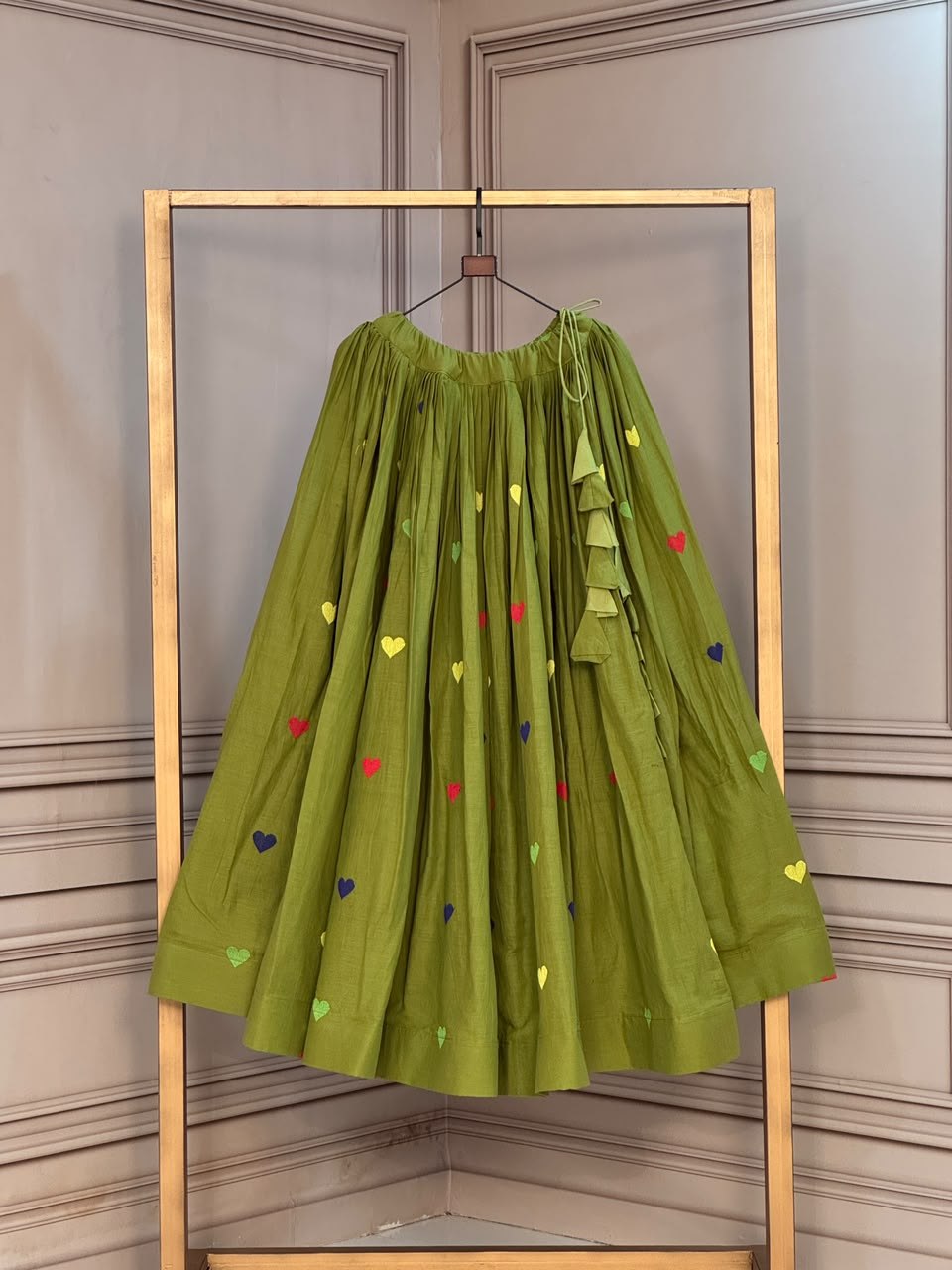 Cora Cotton Heart Embriodery lehenga collection