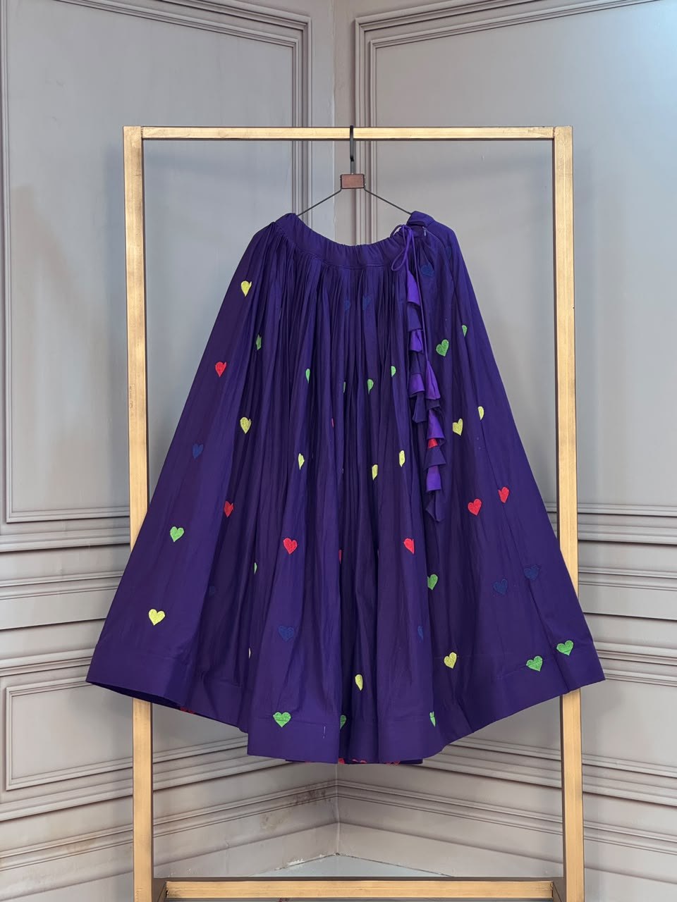 Cora Cotton Heart Embriodery lehenga collection
