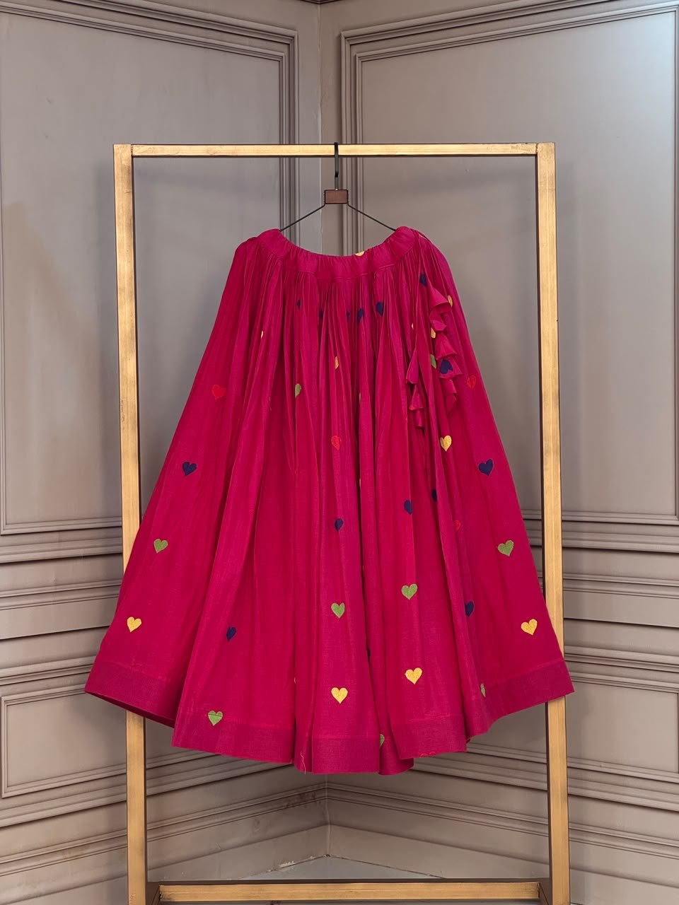 Cora Cotton Heart Embriodery lehenga collection