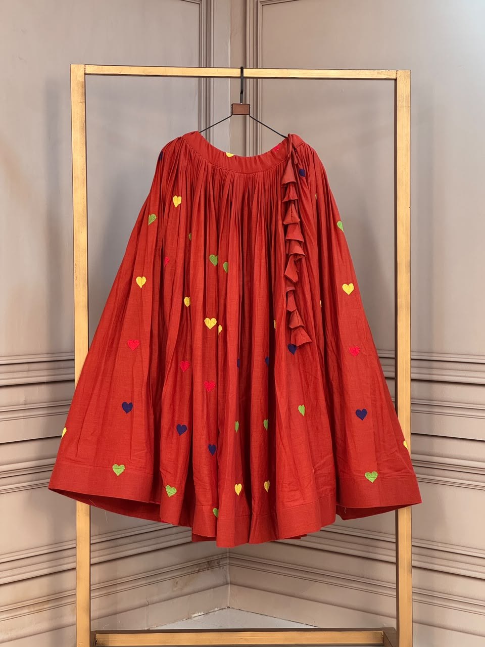 Cora Cotton Heart Embriodery lehenga collection