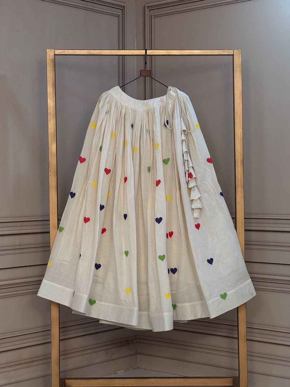Cora Cotton Heart Embriodery lehenga collection