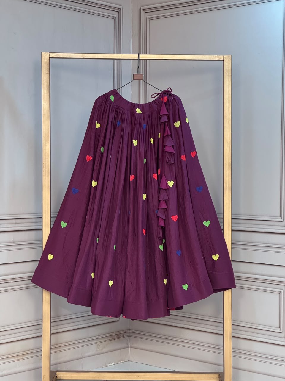 Cora Cotton Heart Embriodery lehenga collection