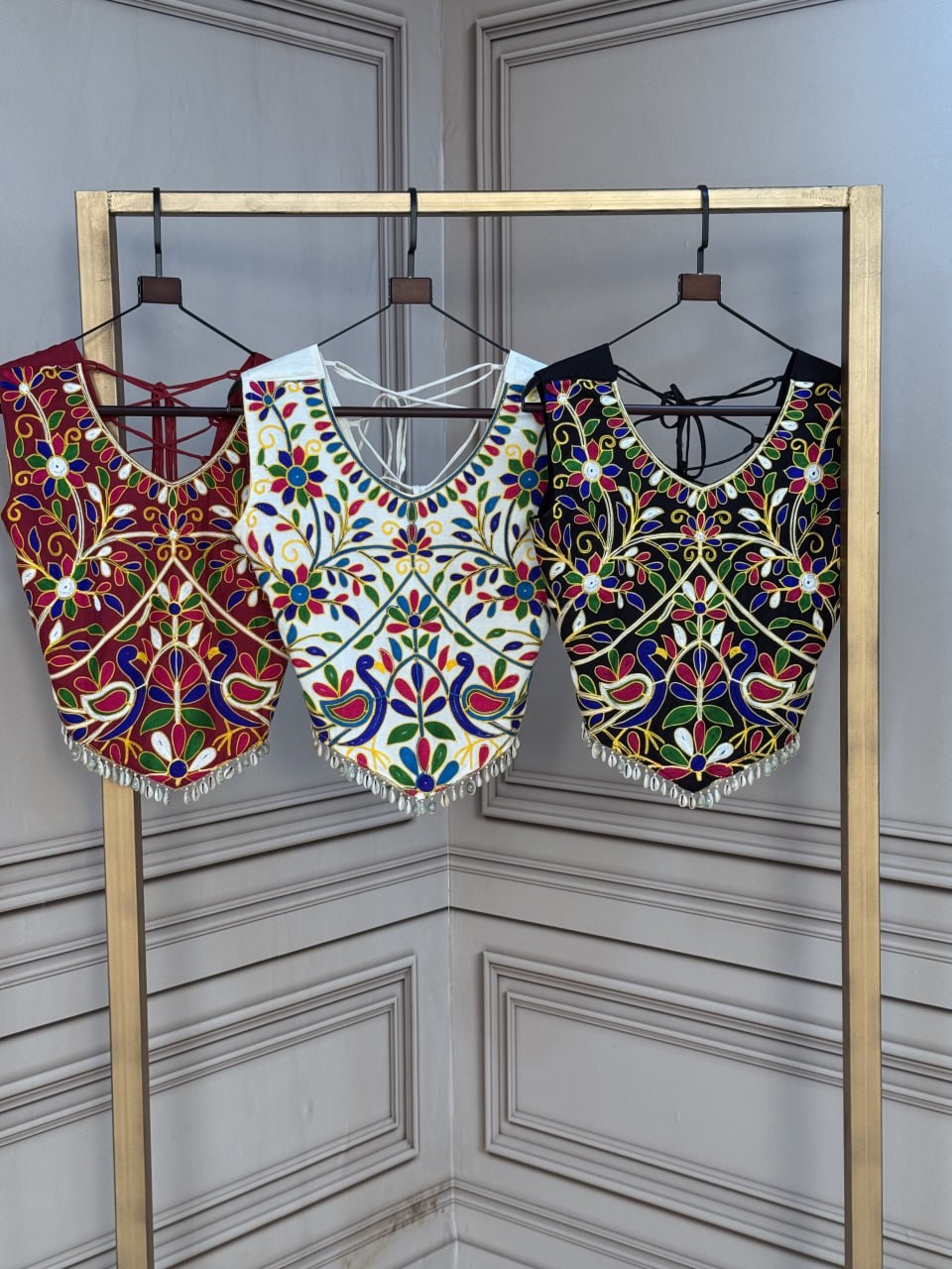 Festive Rayon Kutchi Work Blouse Collection