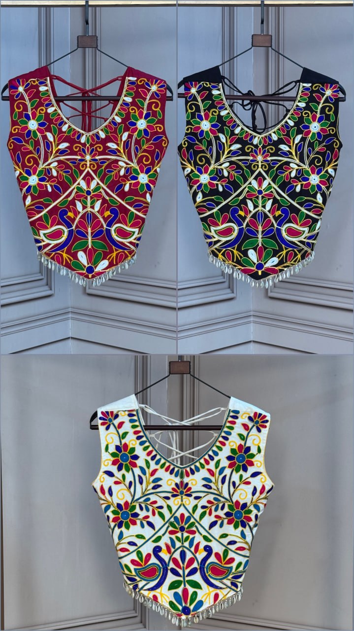 Festive Rayon Kutchi Work Blouse Collection