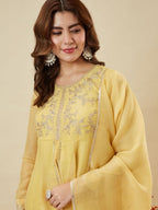Party Wear Silk Embriodery Palazzo Set