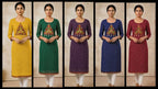 Bandhani Print Geogrette Kurti for Navratri in Plus SIze