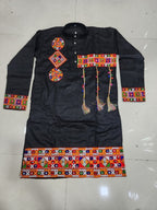 Cotton Gamthi Work Men's Kurta Pyjama Navratri Special Set