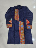 Cotton Gamthi Work Men's Kurta Pyjama Navratri Special Set
