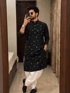 Men's Flex Cotton Kurta Dhoti Navratri Special Set