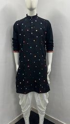 Men's Flex Cotton Kurta Dhoti Navratri Special Set