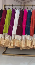 Navratri Special Rayon Layered Lahenga Collection