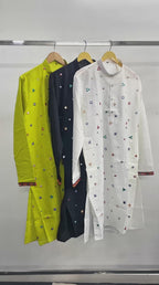 Men's Flex Cotton Kurta Dhoti Navratri Special Set