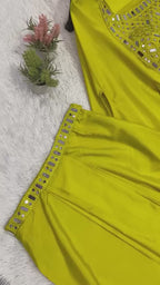 Premium  Party Wear Indowestern Skirt Top with Shrug