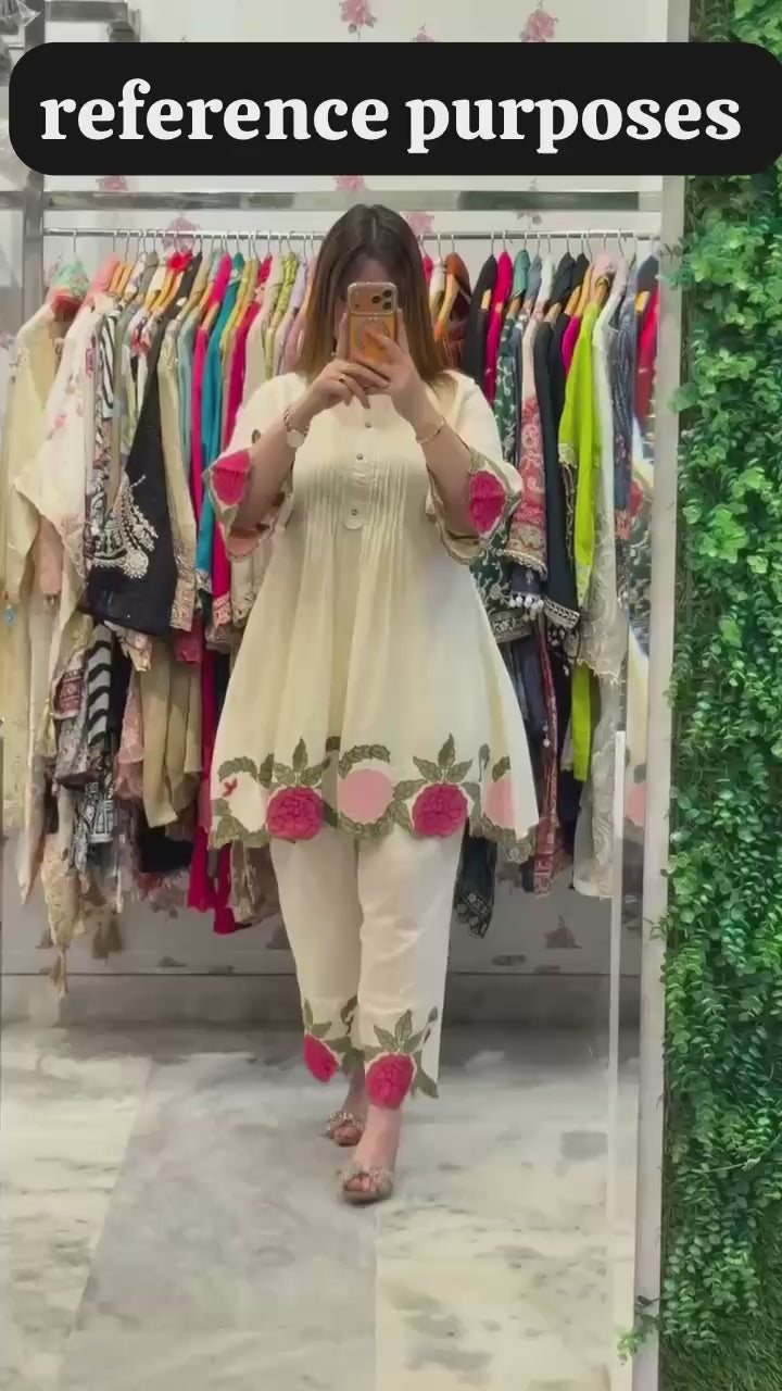New Designer Roman Silk Co-ord Set