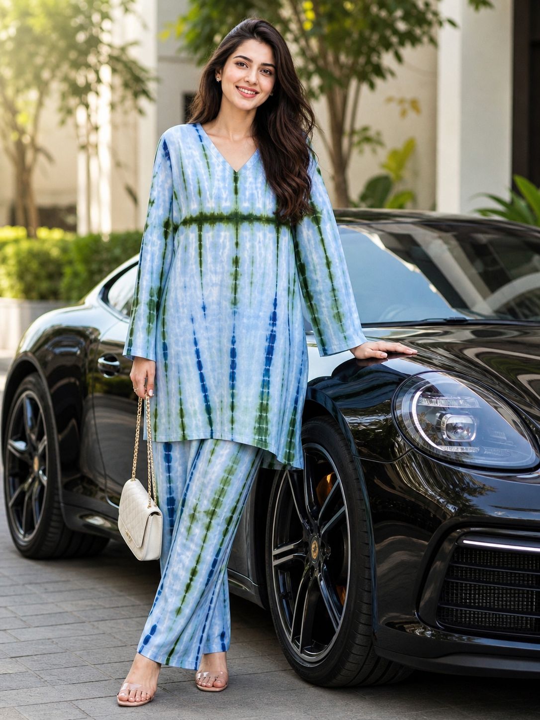 Women’s Tye-Dye Jaipuri Slub Cotton Co-Ord Set
