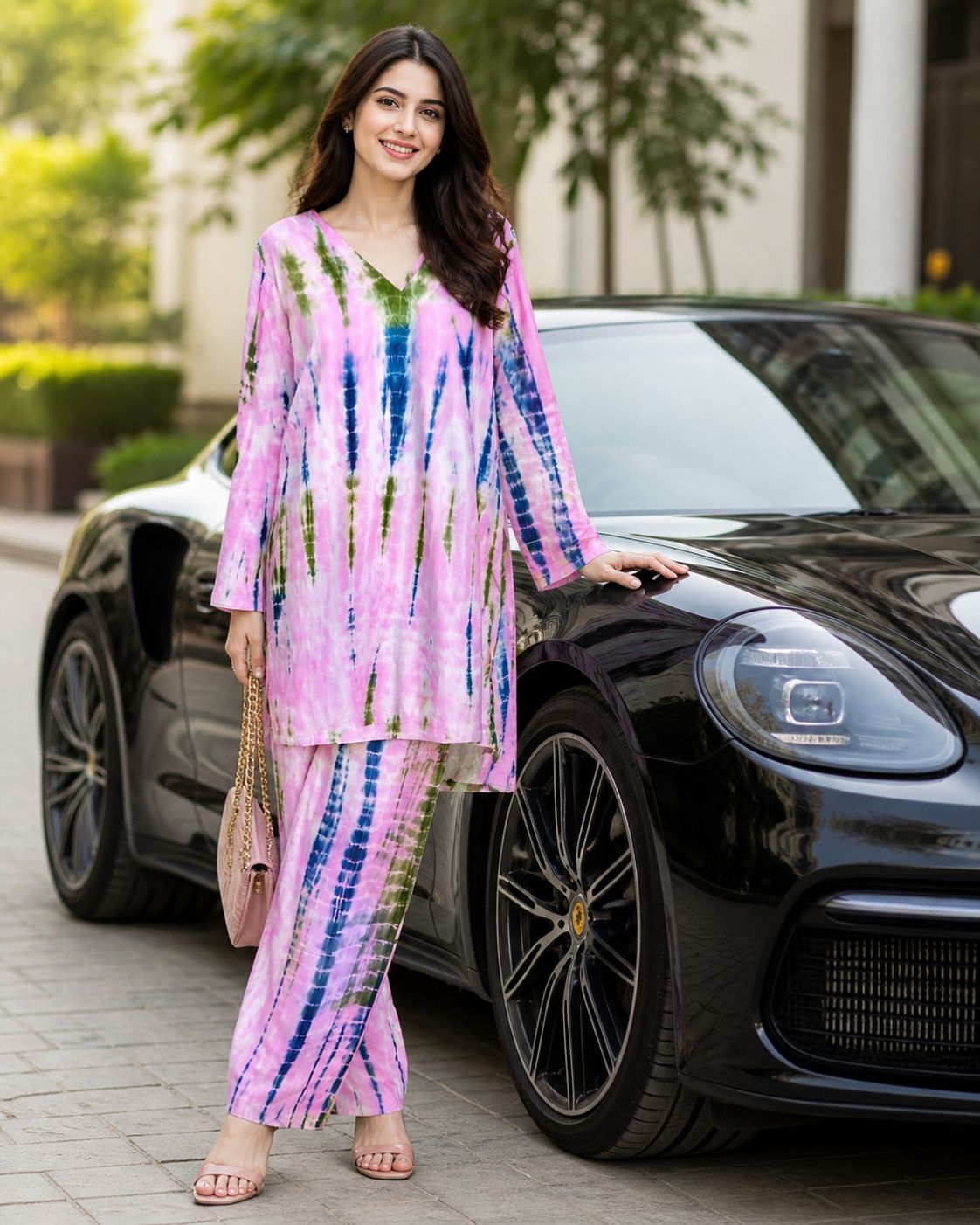Women’s Tye-Dye Jaipuri Slub Cotton Co-Ord Set